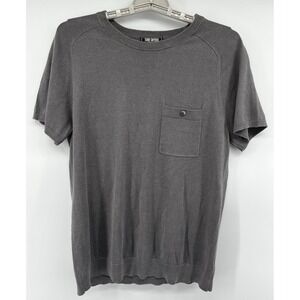 Todd Snyder Slub Pocket Silk Cotton Tee Shirt Size‎ Small Gray